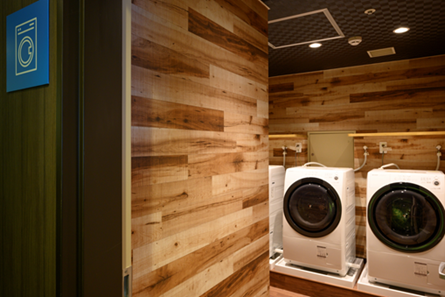 森のフロア宿泊者専用ランドリースペース