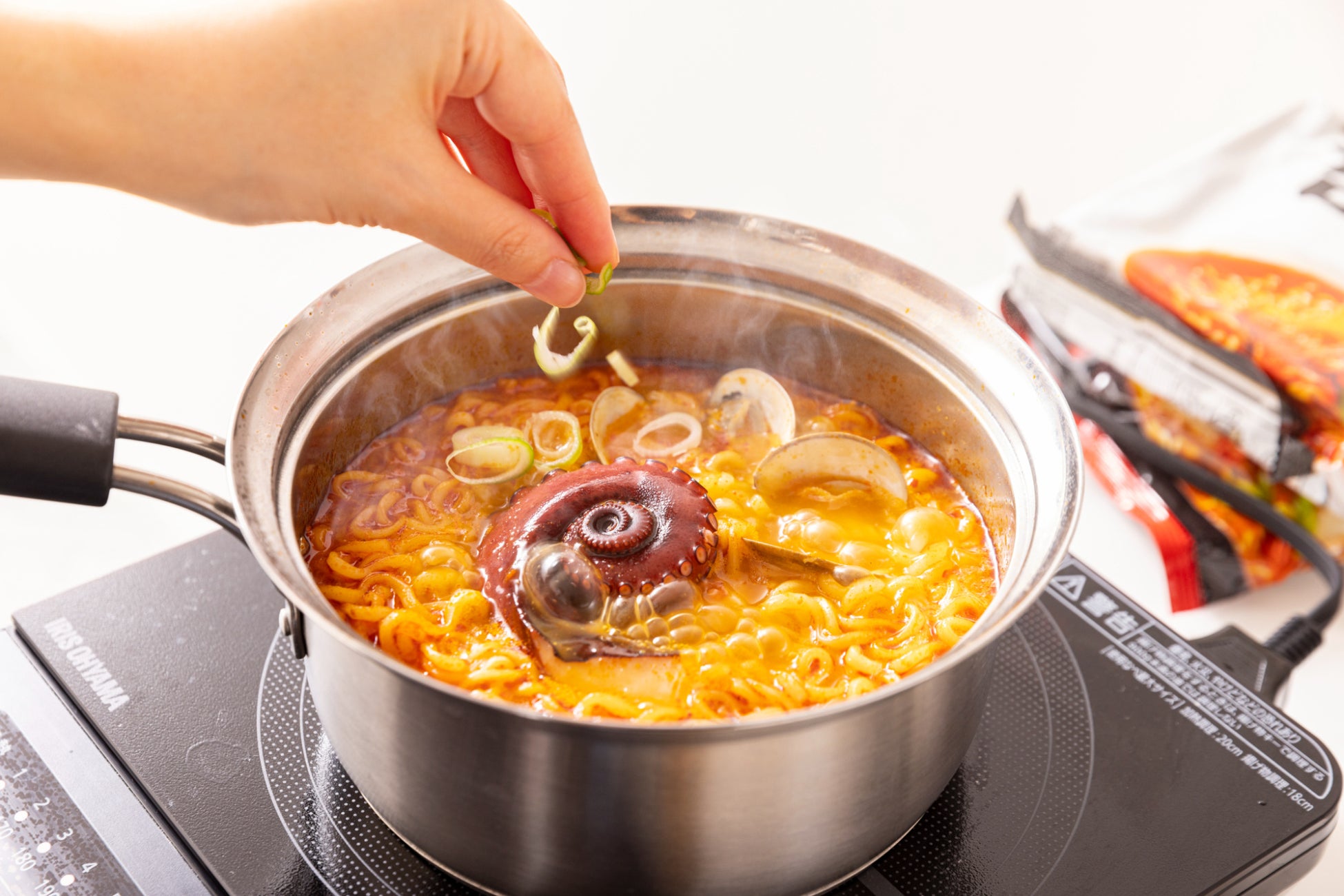 ミニキッチンでの調理例