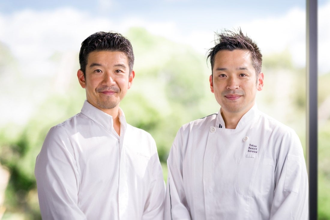 左：No Code米澤　文雄シェフ　右：ホテル料理長　金田 貴之