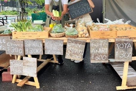 地元野菜のマルシェ