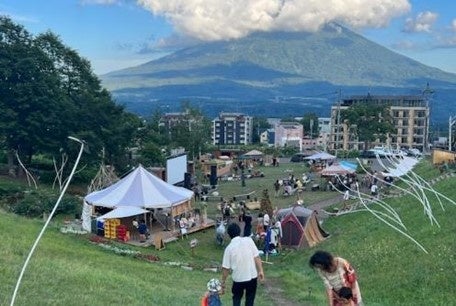 羊蹄山を眺めながら休憩