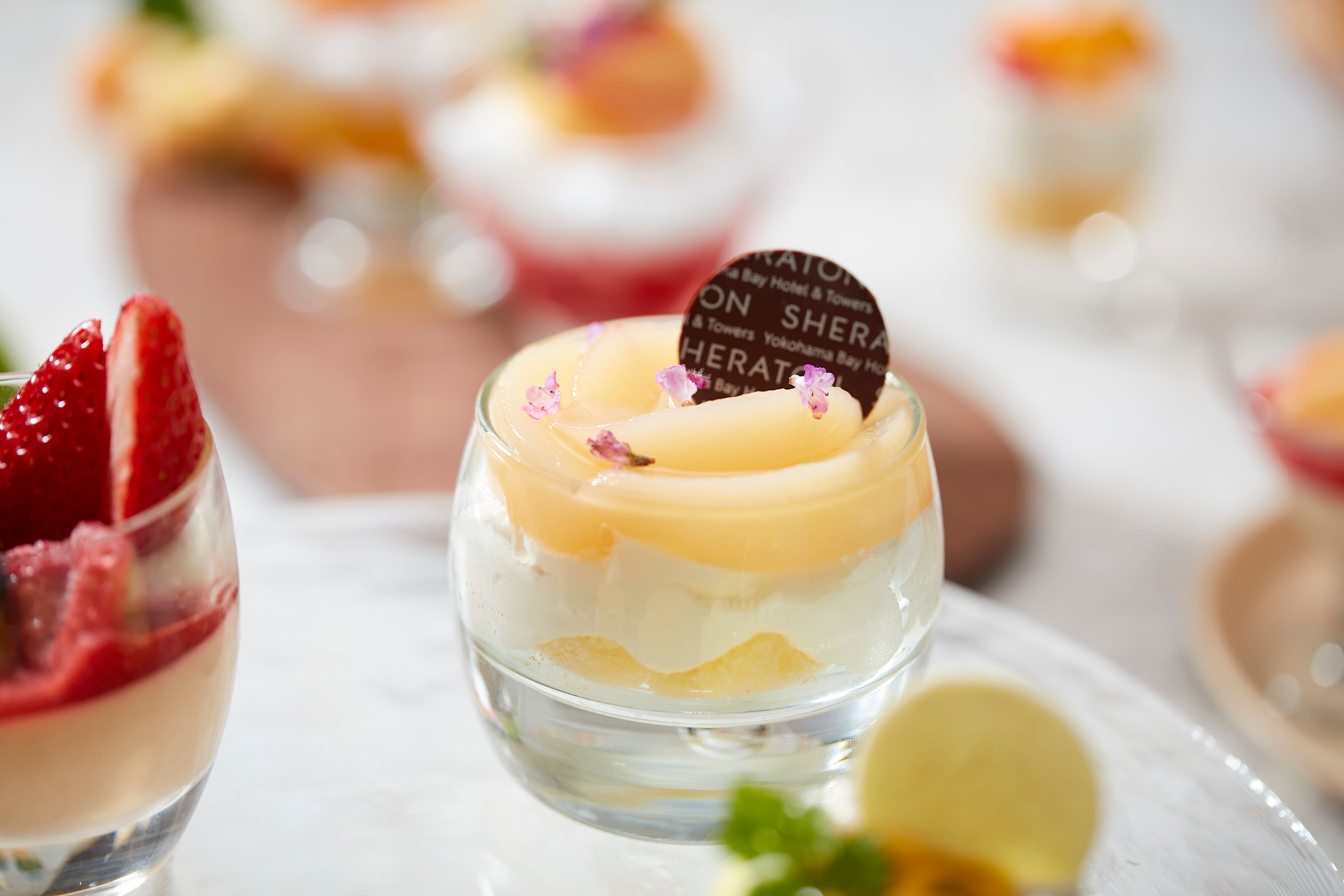 ピーチショートケーキ