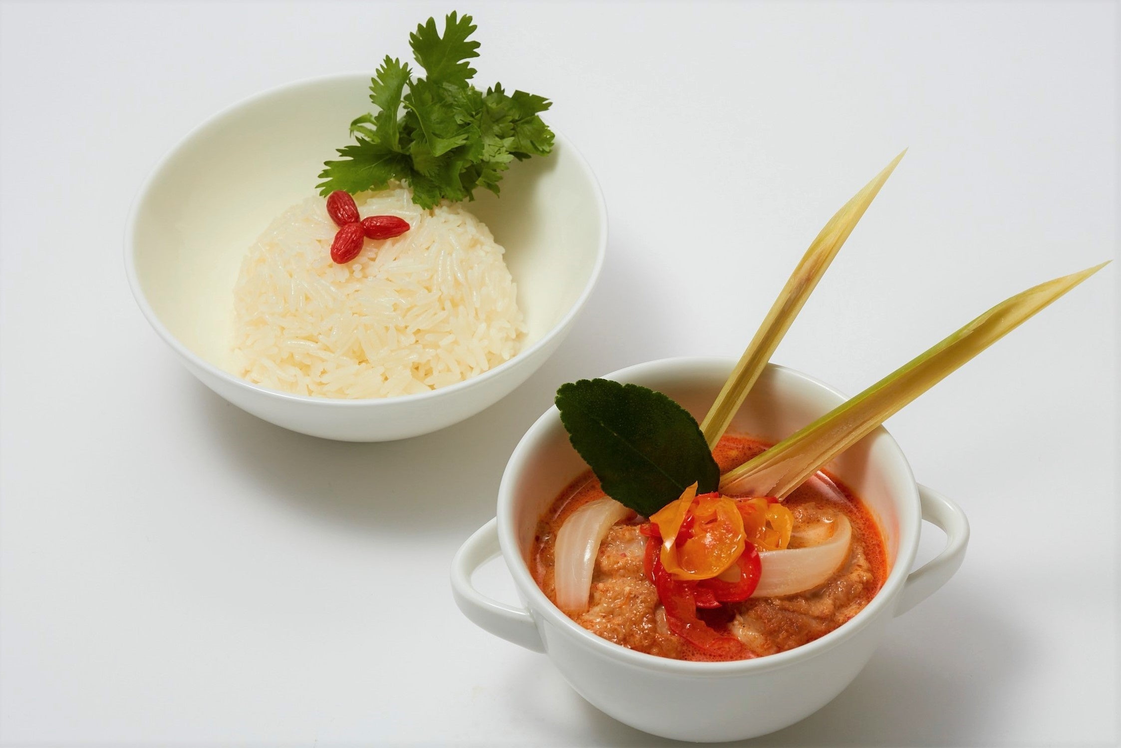 チキンレッドカレー　ジャスミンライス