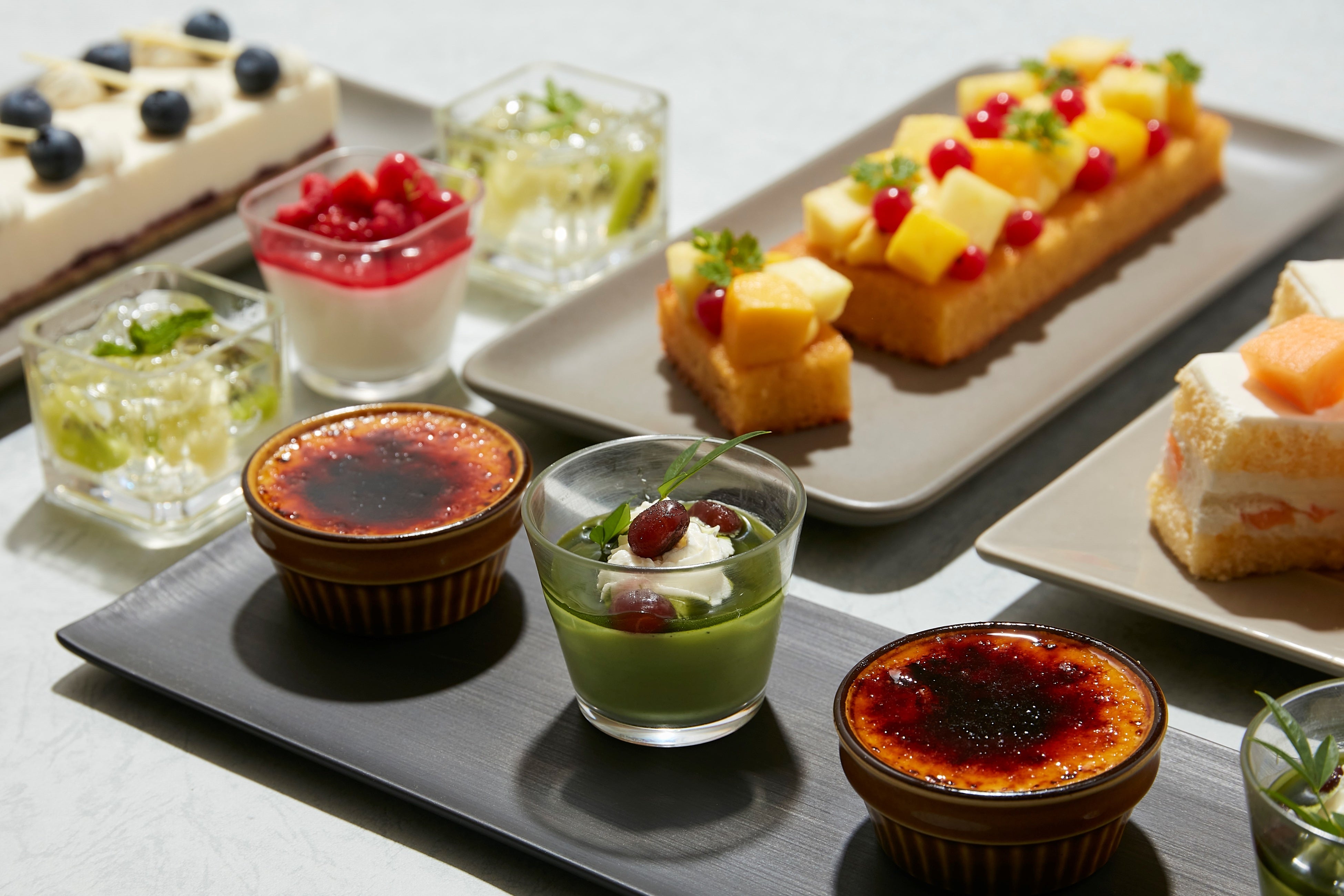 北海道の食材を使用した各種デザート