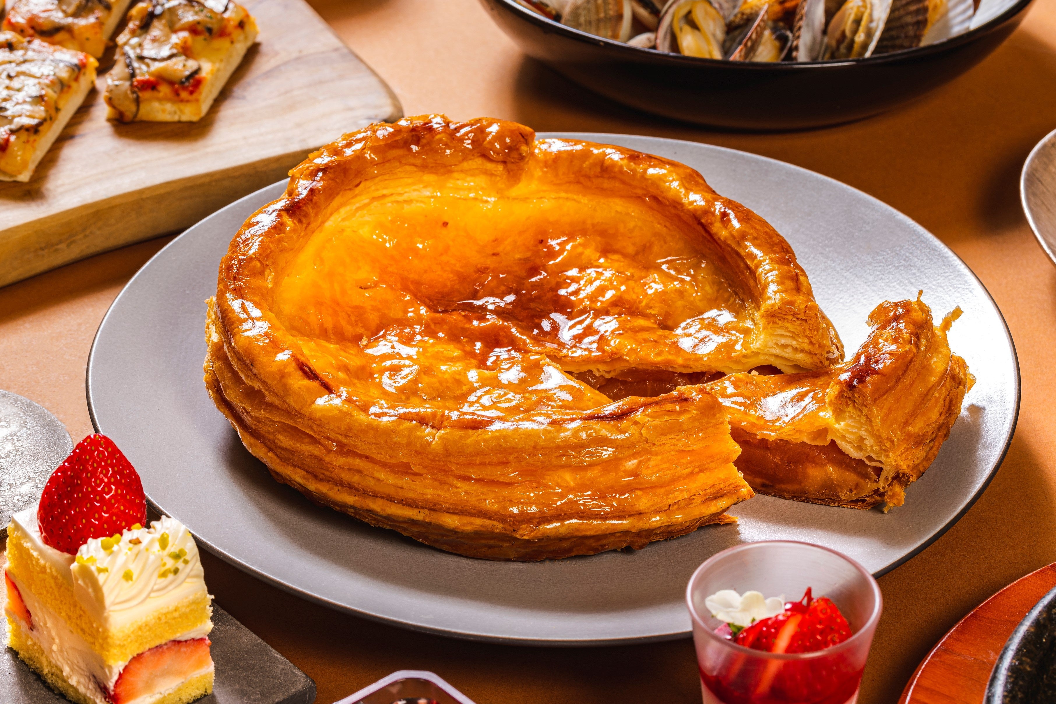 七飯町のりんごを使ったアップルパイ