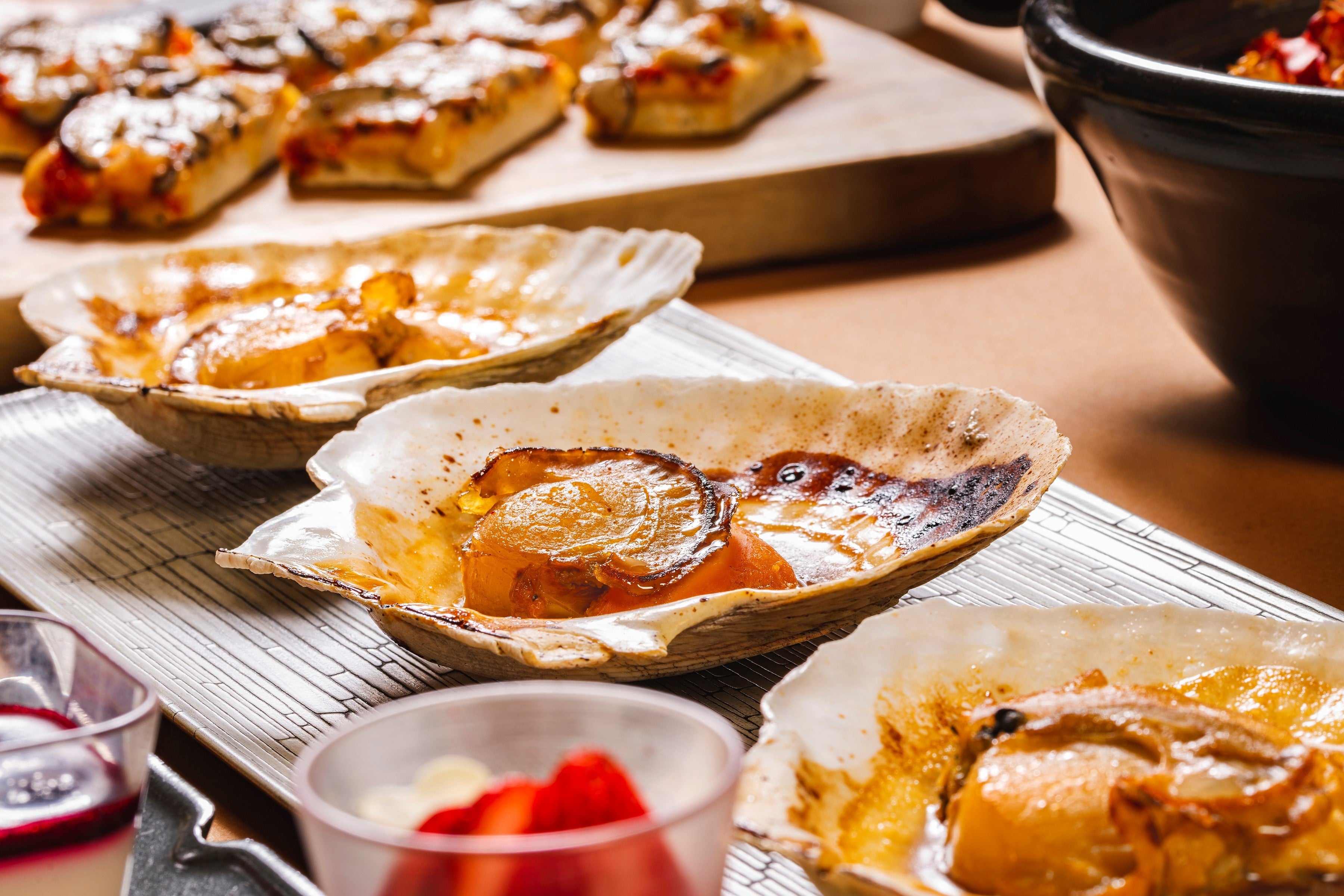 ほたての炉端焼き