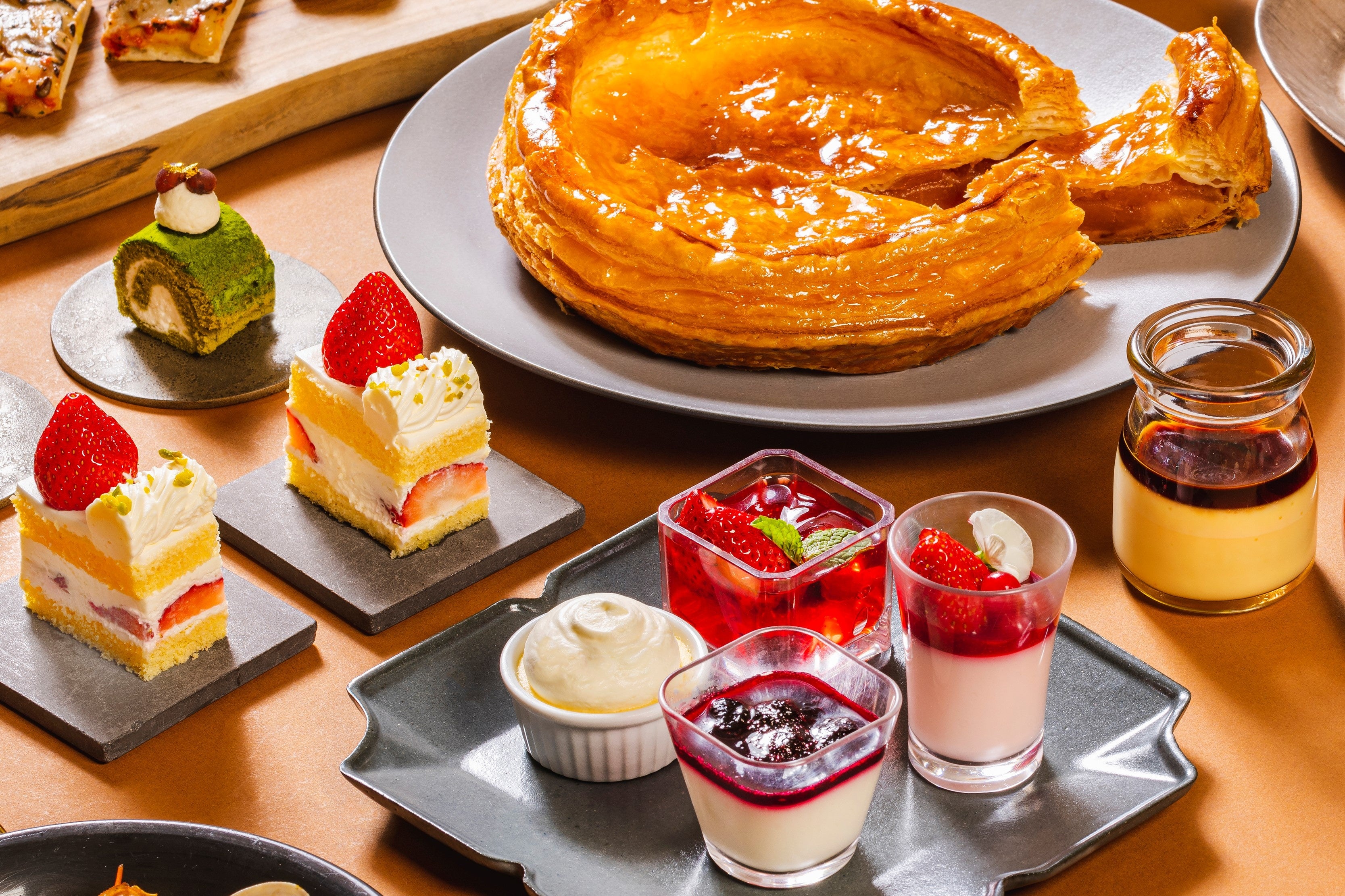 北海道の乳製品を使った各種デザート