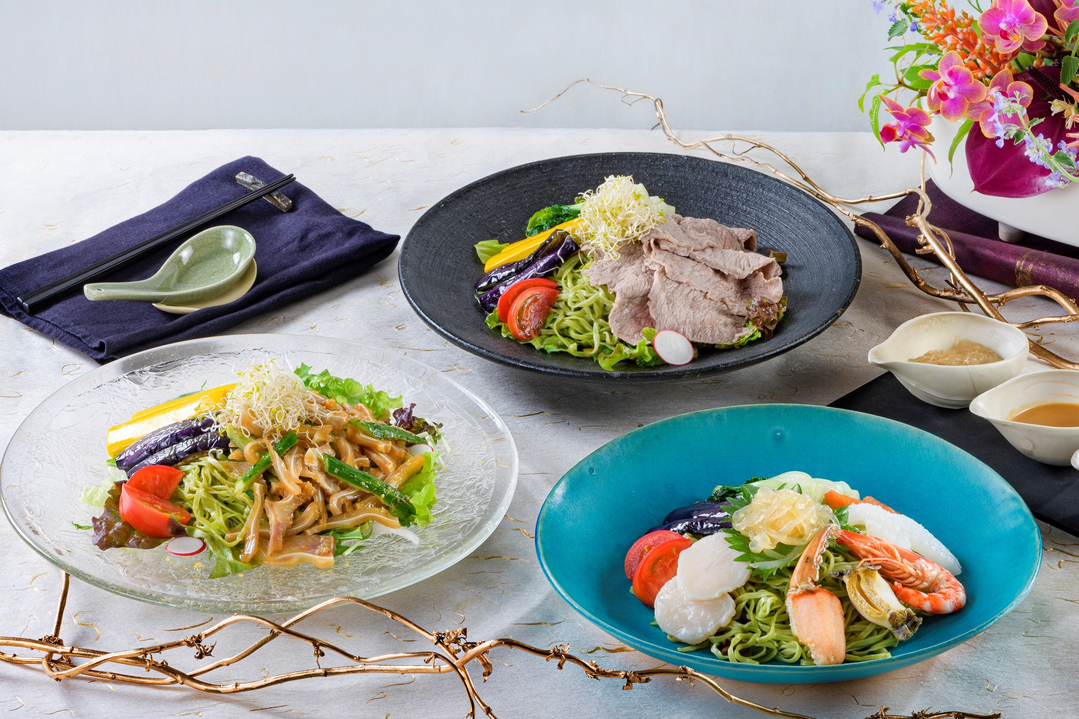 多彩な食材を存分に味わえる　3種類の涼感メニュー