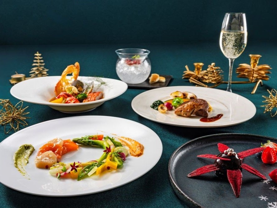 クリスマスを彩るフレンチ「ベイ・ビュー」の限定ディナーコース「Menu de Noël 2023」