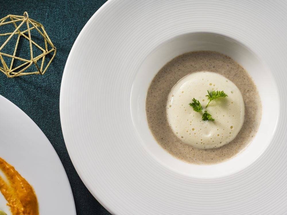 茸のクリームスープ