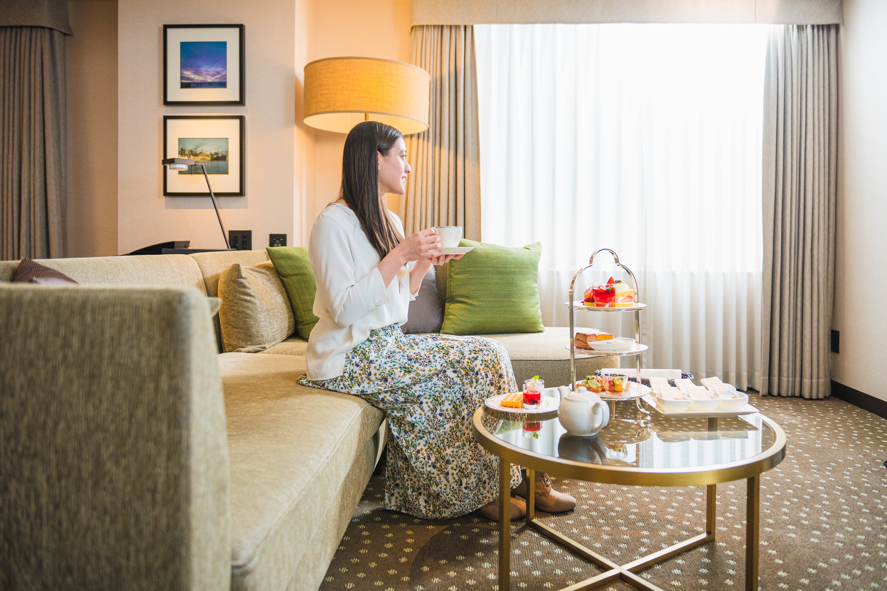 プライベートな空間でアフタヌーンティーを満喫