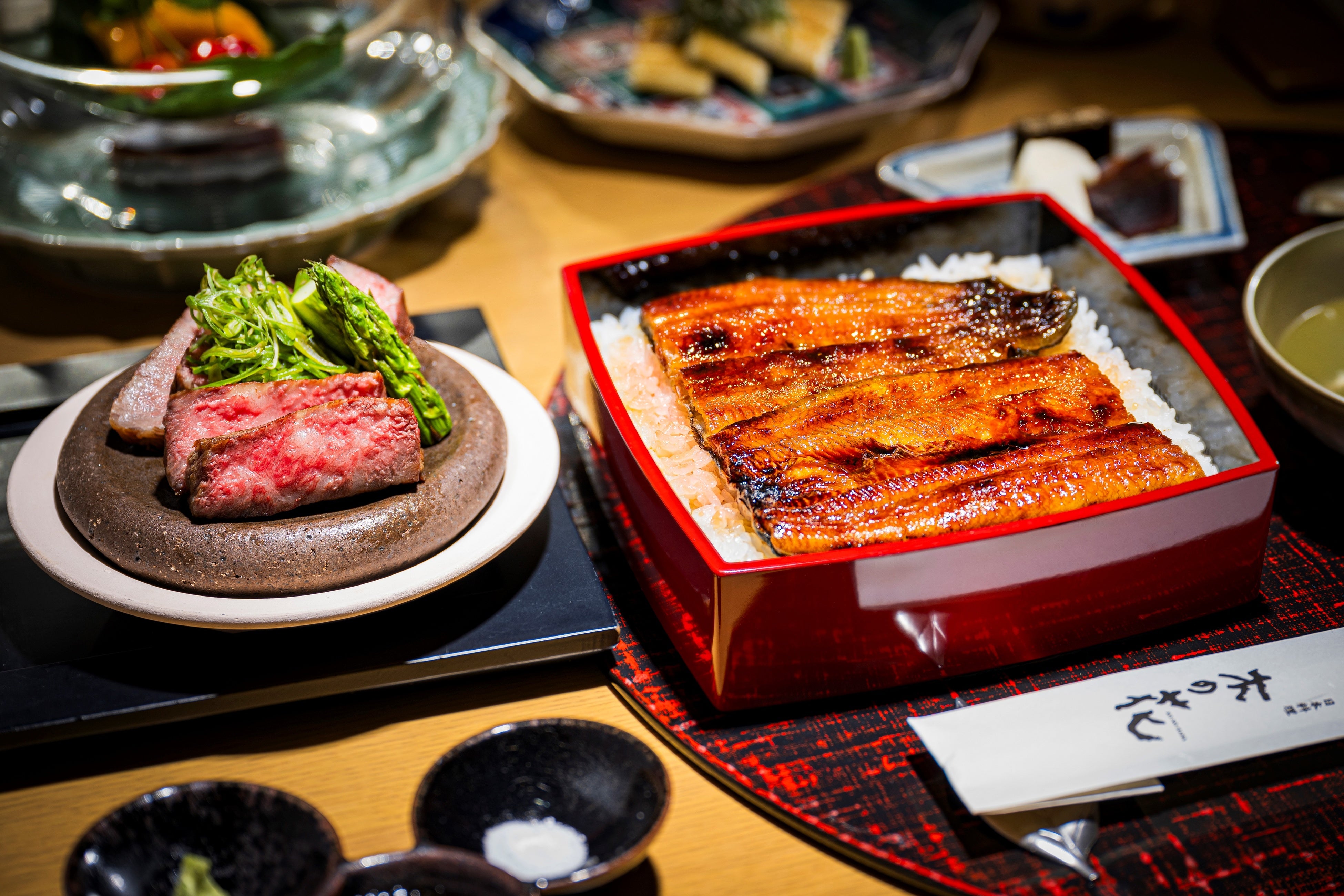 黒毛和牛と鰻の両方を存分に味わえる「鰻・牛肉会席」