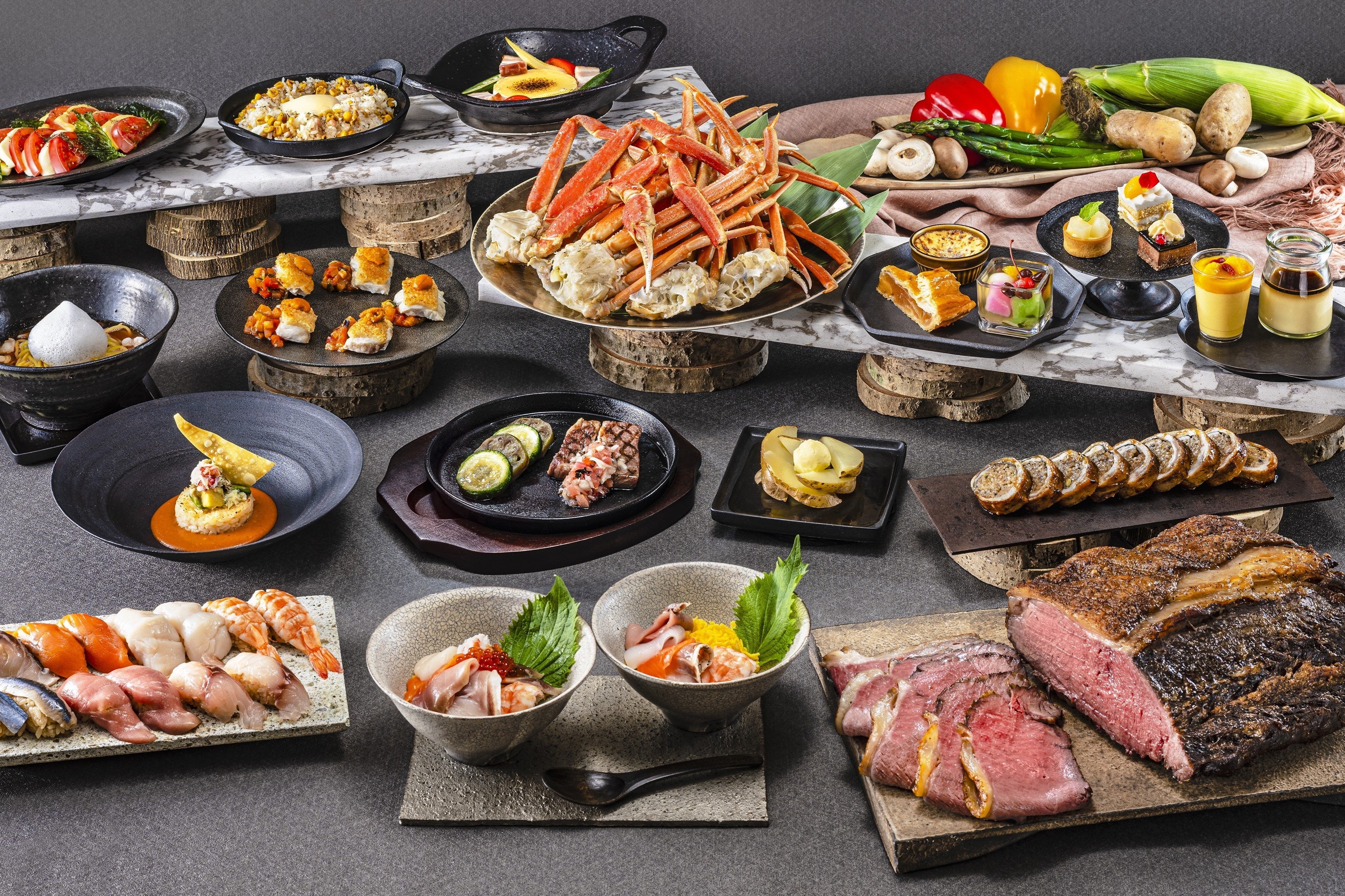 十勝エリアを中心に、北海道の旬の食材や名物グルメが勢ぞろい