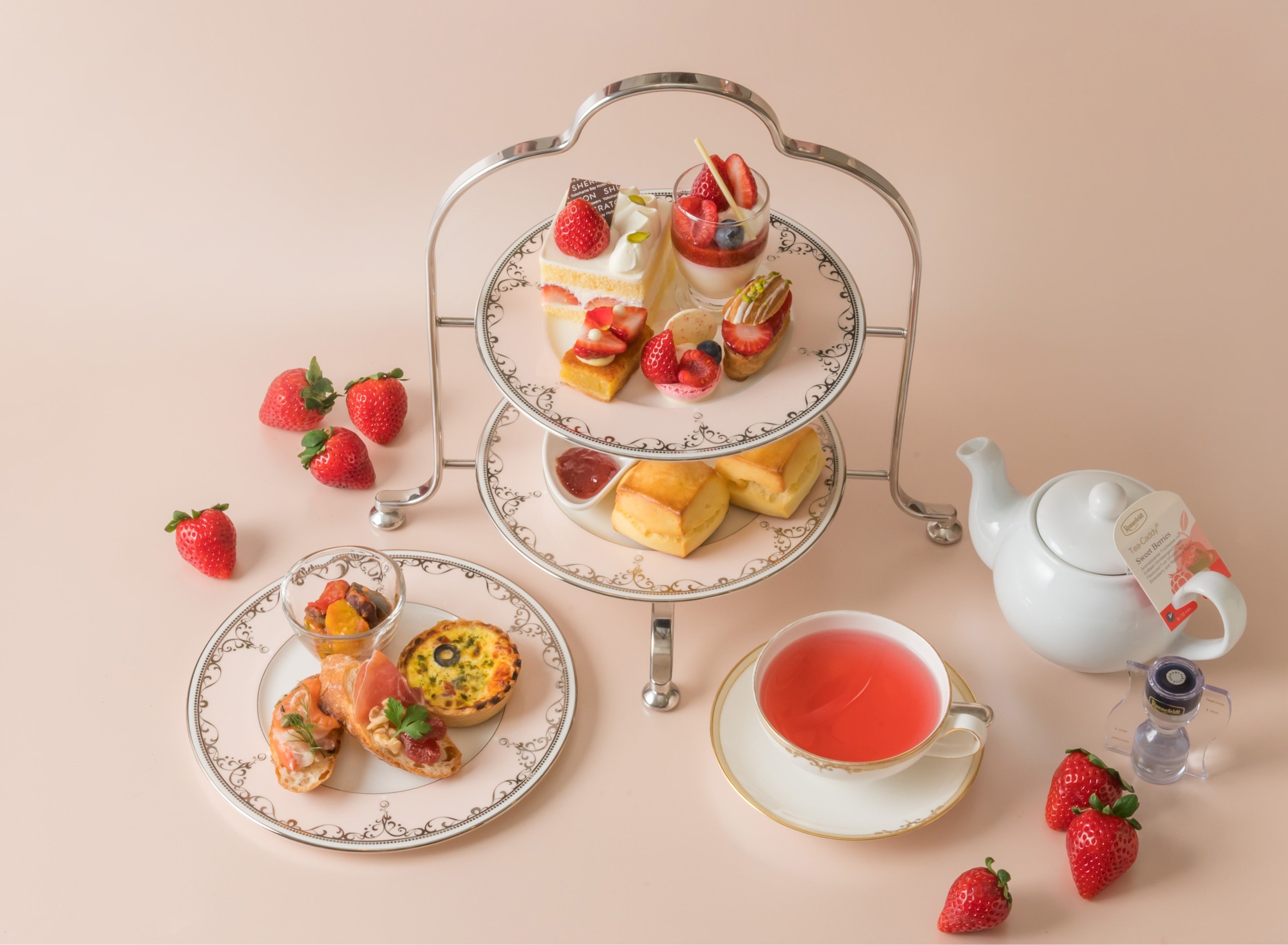 人気のストロベリーアフタヌーンティー
