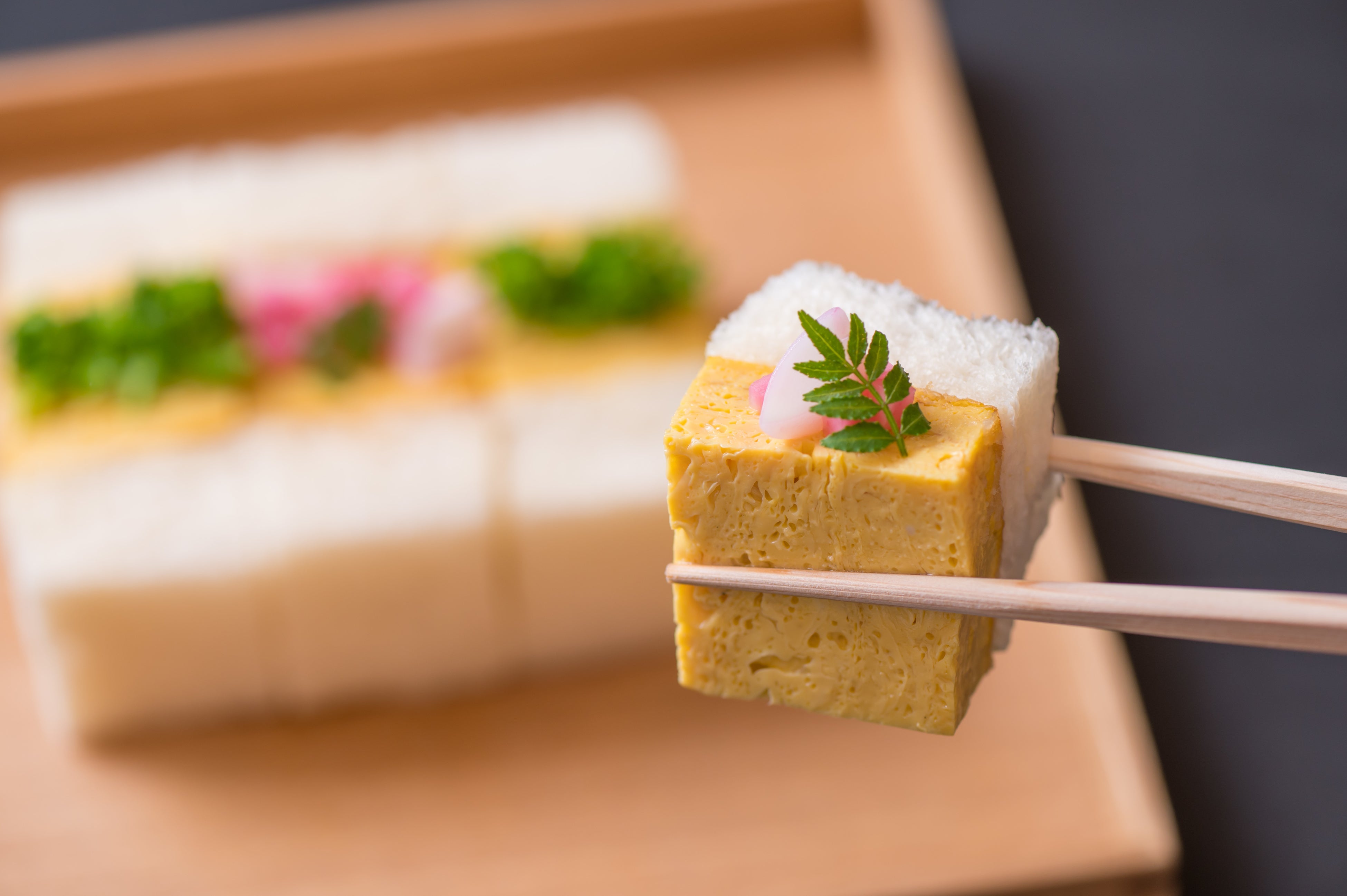 まるで会席料理のような優美な玉子サンド