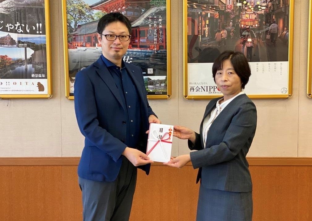 左：ナイル株式会社 執行役員 社長補佐 大谷 昌史、右：大分県 東京事務所 所長 馬場 真由美氏