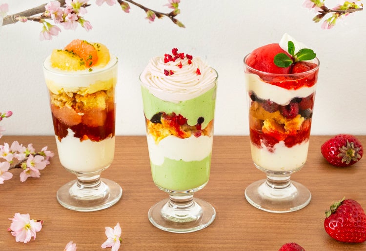 季節のパフェ3種