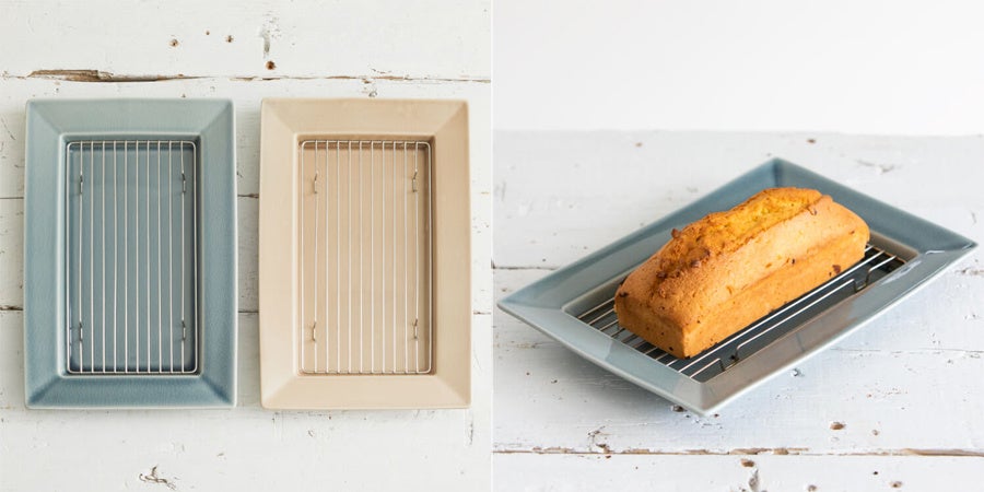 網付き リムトレー グレー 6,600円（税込）、網付き リムトレー ベージュ 6,600円（税込）