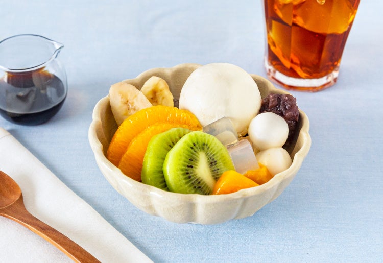 「ゆとりの空間のこだわりあんみつ」