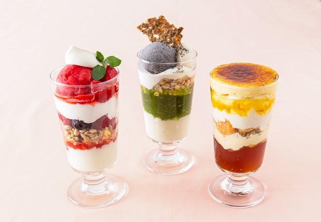 季節のパフェ3種