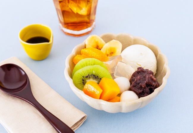 「季節のフルーツあんみつ」