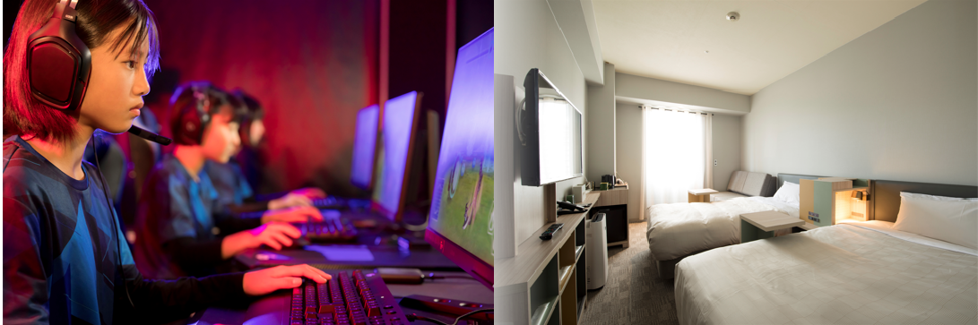 eスポーツ専用客室（イメージ）