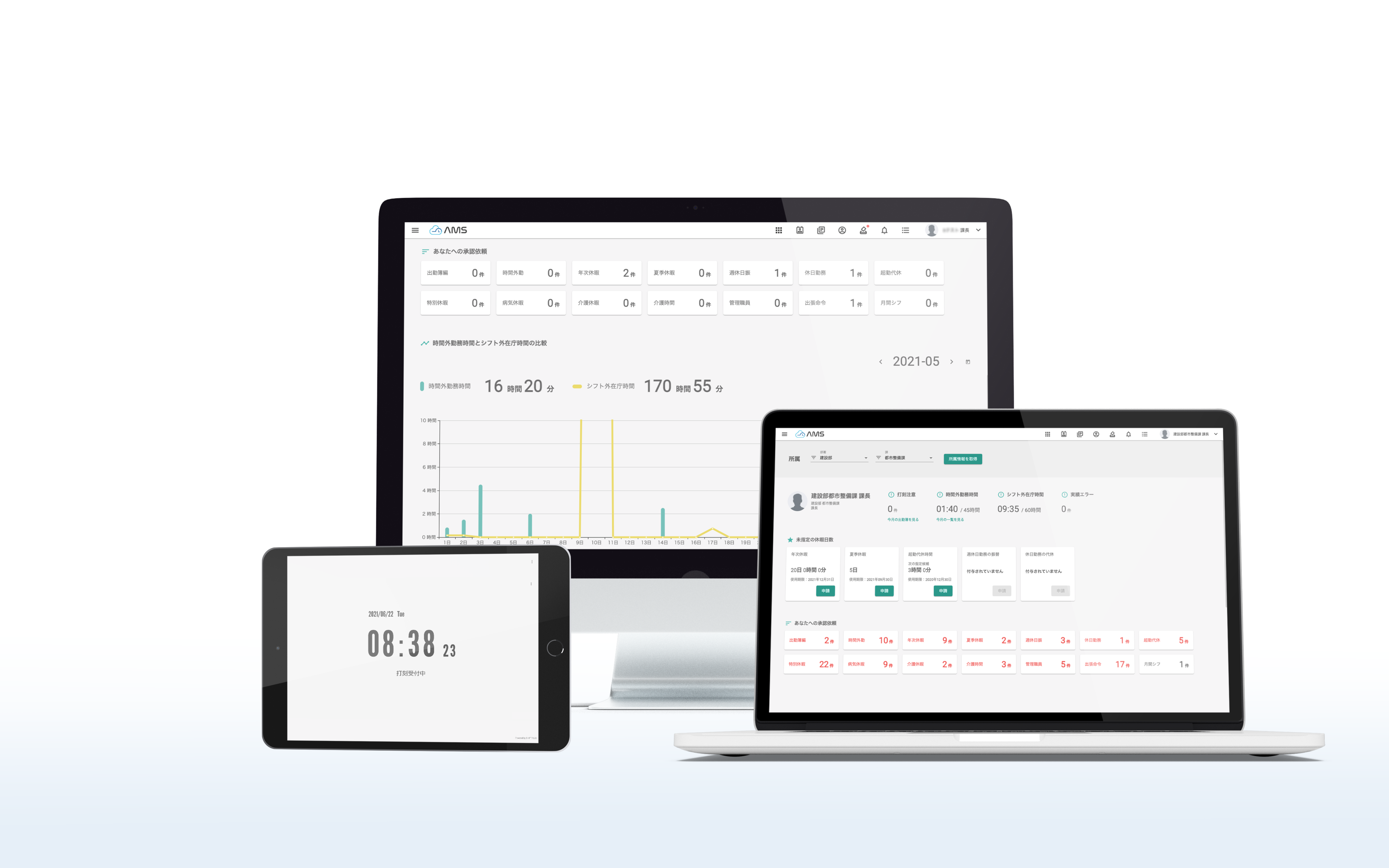 LGWAN専用自治体職員勤怠管理システムAMS＜エーエムエス＞
