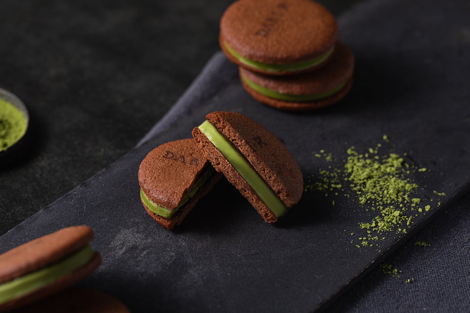 カカオサンドクッキー（抹茶）イメージ