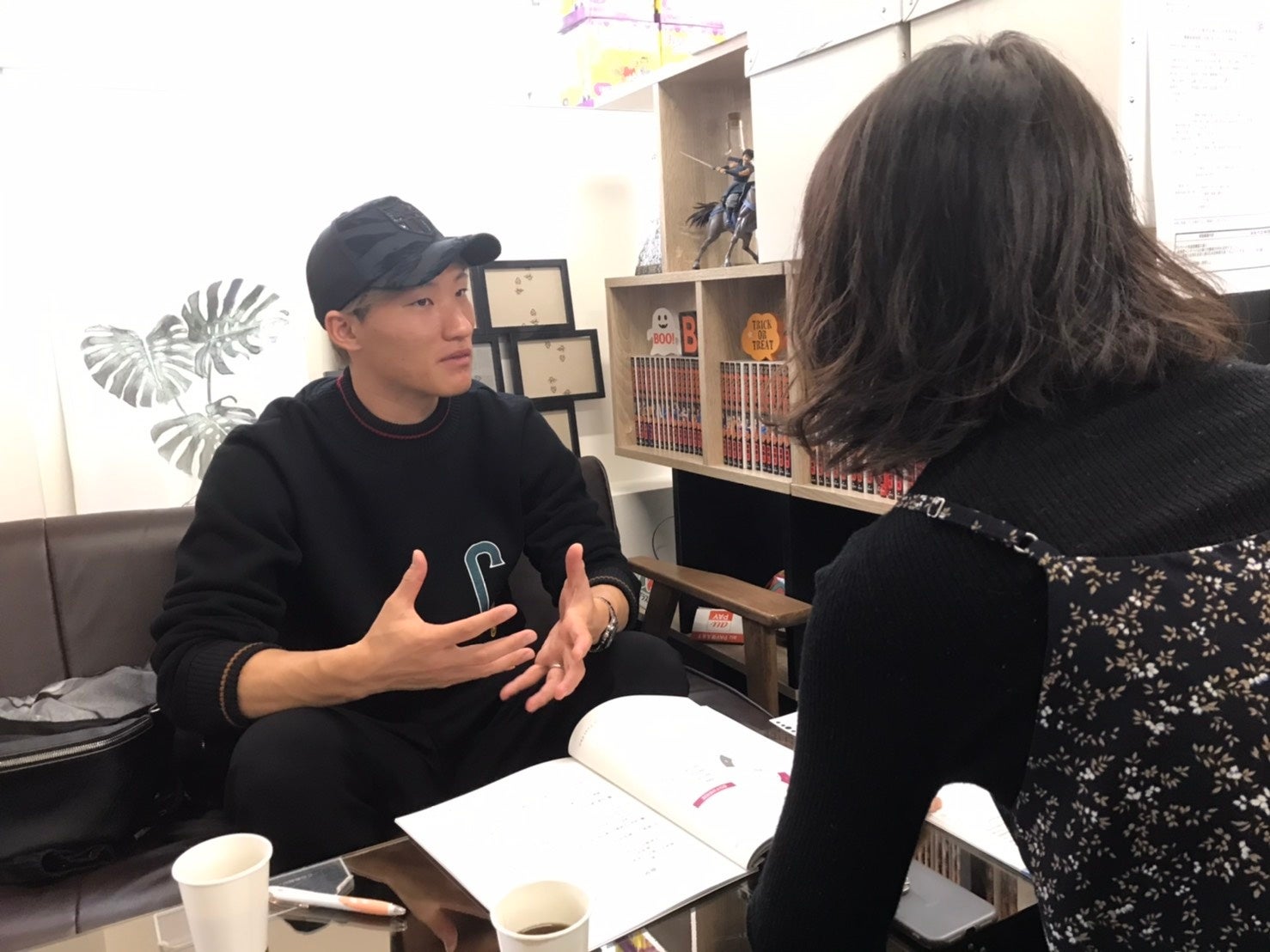 サッカー畠中槙之輔選手のカウンセリングの様子