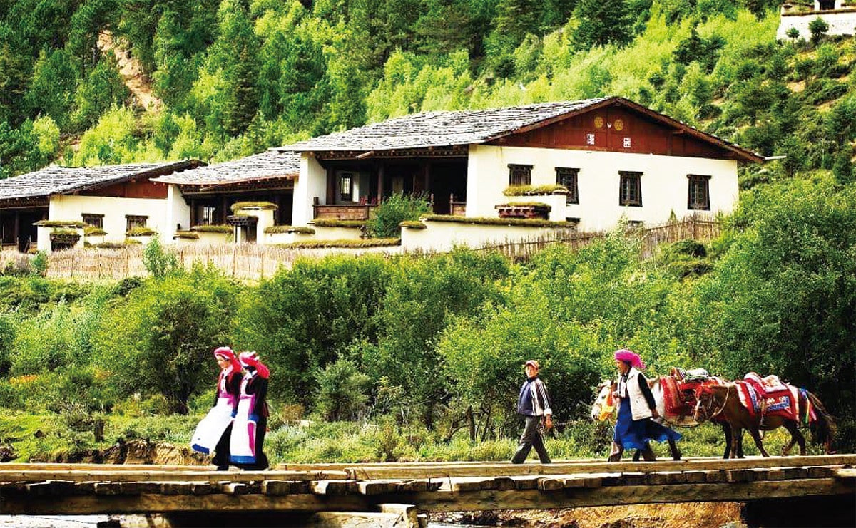 バンヤンツリーリンガー仁安（現代の桃源郷、中国雲南省シャングリラでのエキゾチックなワイルドW）