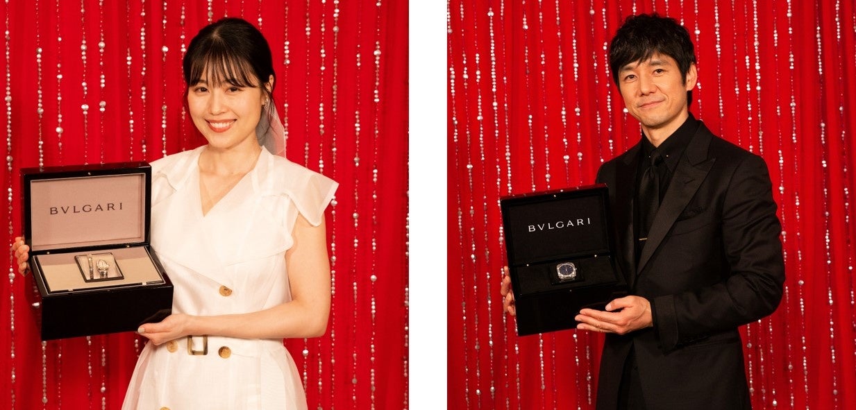 最優秀主演女優賞　有村架純さん、最優秀主演男優賞　西島秀俊さん