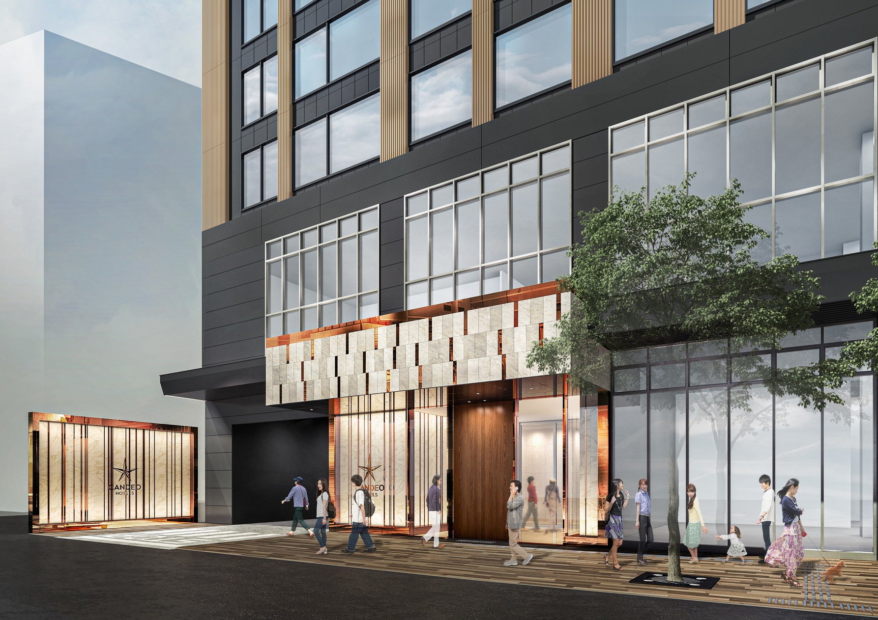 「カンデオホテルズ熊本新市街」エントランスイメージ