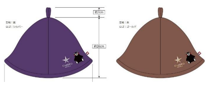 「カンデオホテルズ熊本新市街」×くまモンオリジナルサウナハット（イメージ）