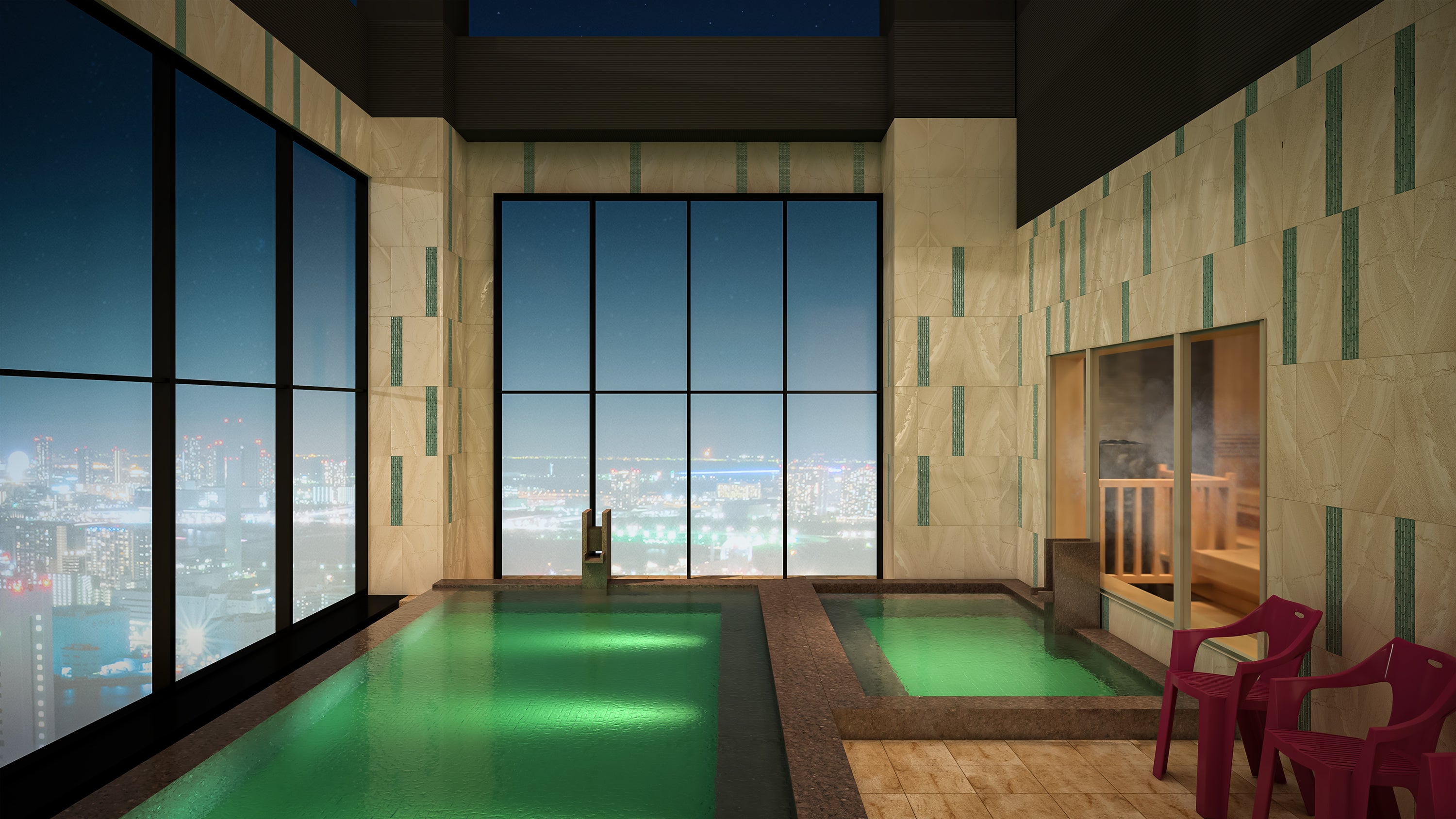 露天風呂・水風呂イメージ