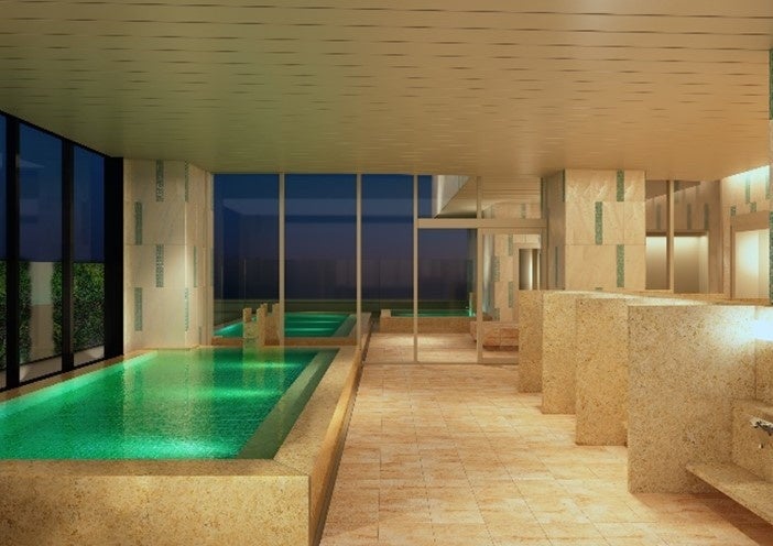 「カンデオホテルズ大阪心斎橋」スカイスパ 内湯　イメージ