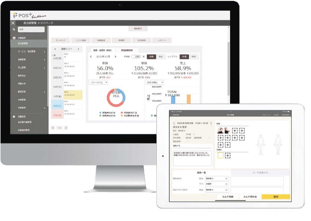 （「POS+ healthcare」　※イメージ）