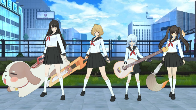 左からイリス、ハル、ステラ、リリー