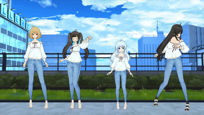 左からハル、リリー、ステラ、イリス