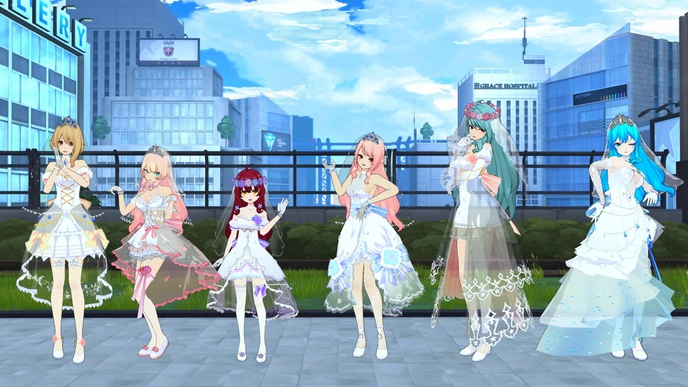 左からハル、チイ、ステラ、リリー、イリス、エフネル