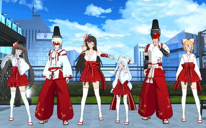 左からリリー、アーウィン、イリス、ステラ、ジン、ハル