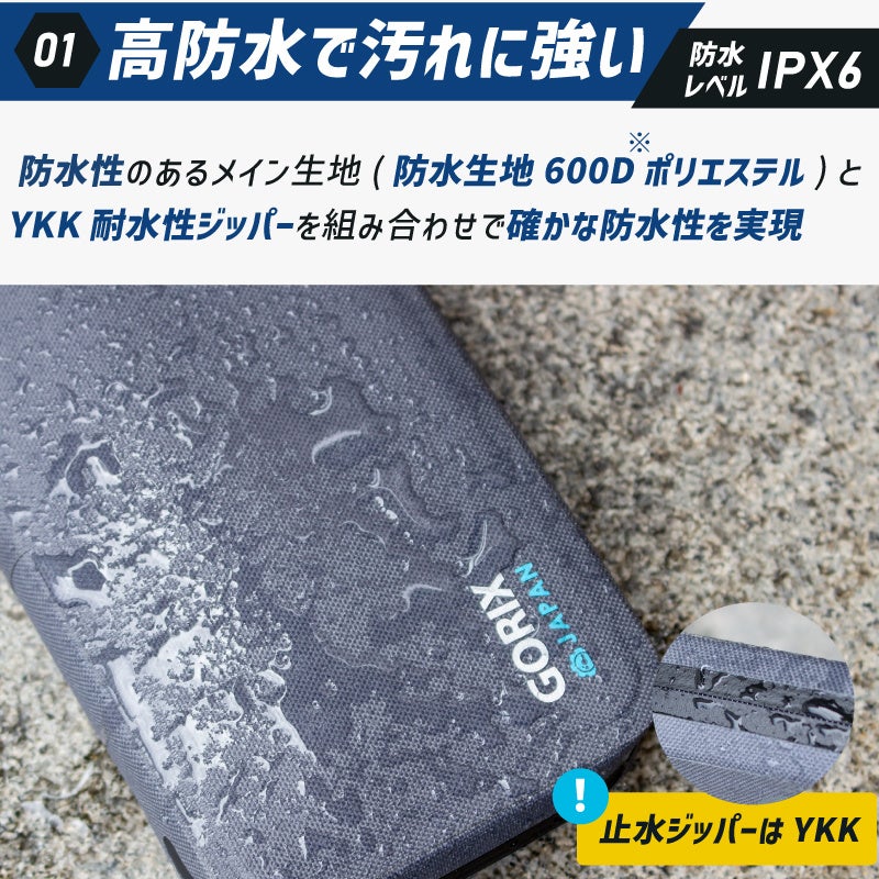 汎用性の高いシルエット【国内買付発送】ギャバジン ポーチ WOTANCRAFT チャック付きポーチ | LORO CYCLE WORKS ONLINE