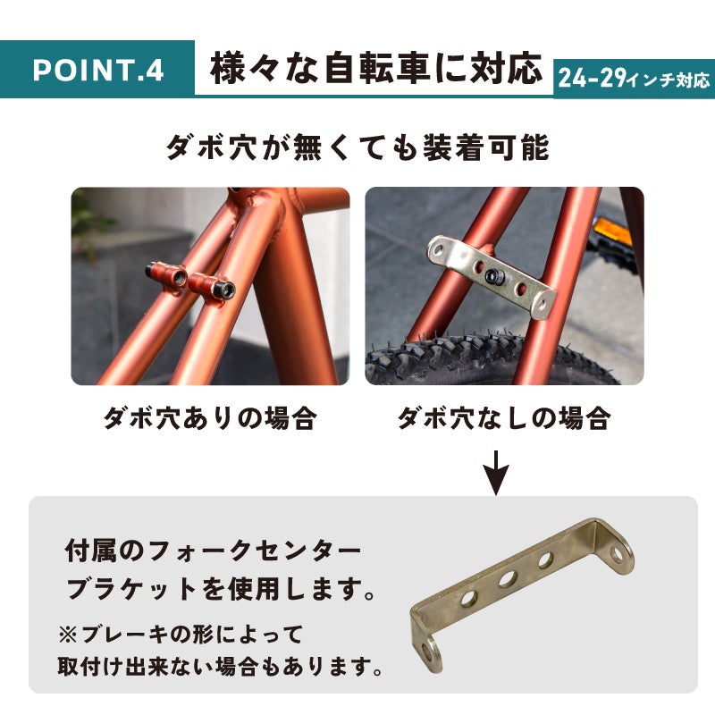 新商品】【通勤・通学やツーリングやお買物に!!】自転車パーツ