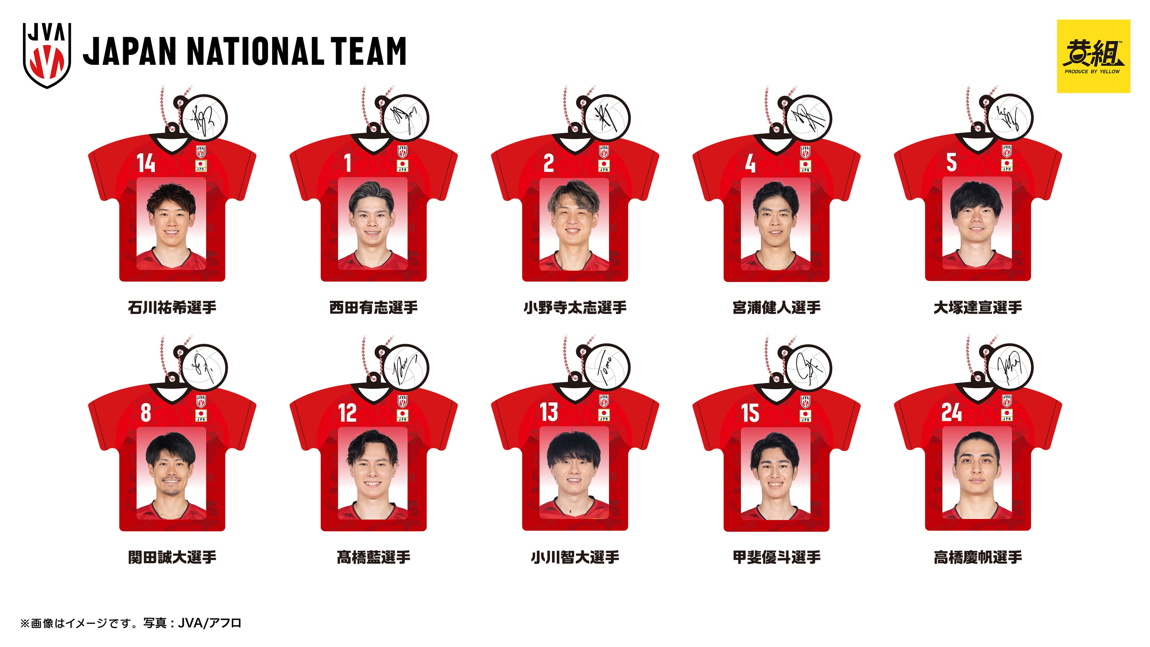 2025年10月発売予定】バレーボール男子日本代表「めじるしチャーム