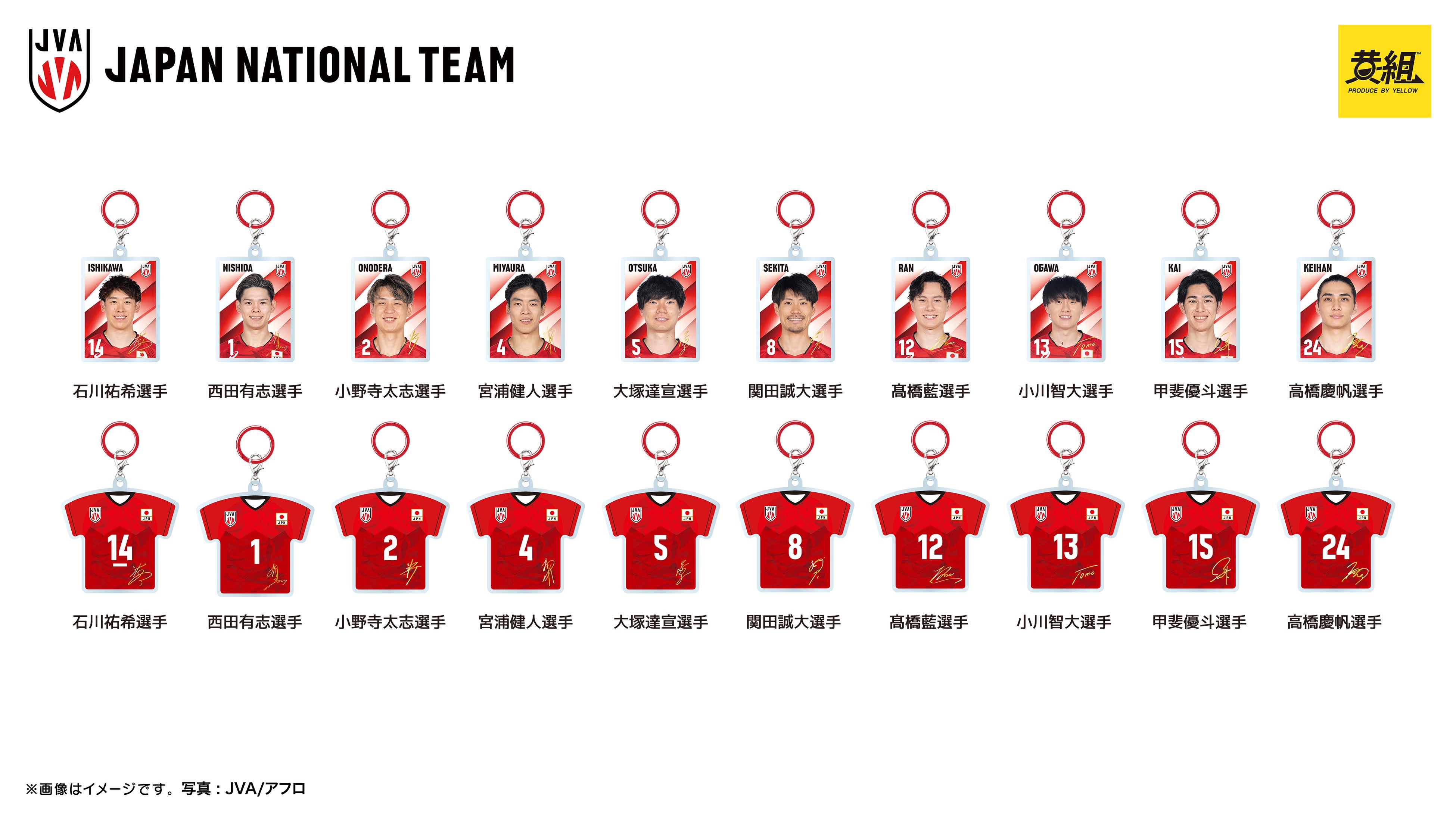 2025年10月発売予定】バレーボール男子日本代表「めじるしチャーム