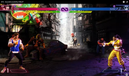 ▲SF6：SoundAccesibility EN&JP（CapcomChannel）