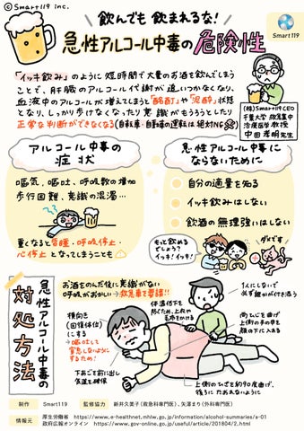 【脳が麻痺し起こる】救急集中治療医が解説する急性アルコール中毒の危険性 | 株式会社Smart119のプレスリリース
