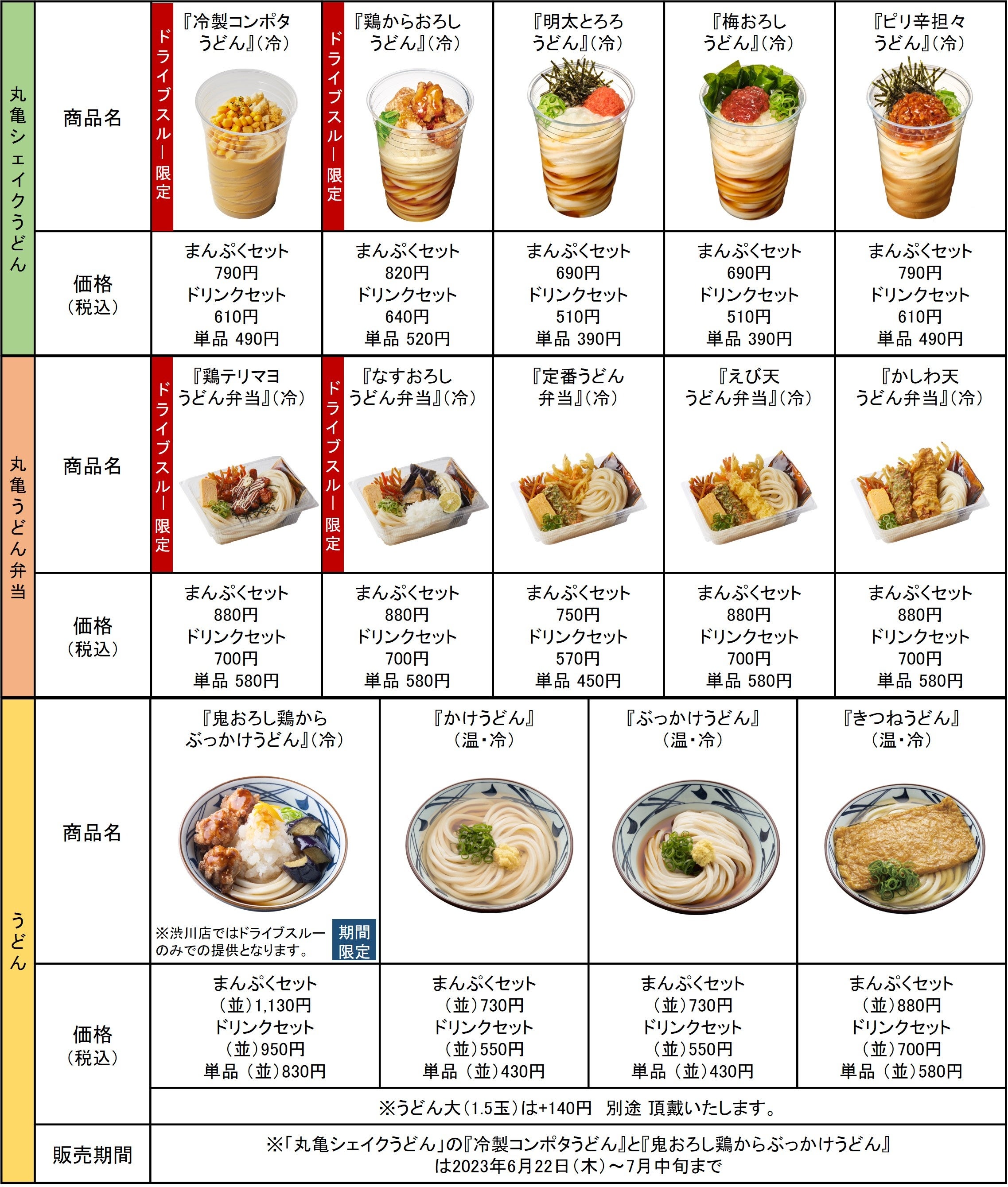 丸亀製麺初のドライブスルー店舗が誕生 ～2023年6月22日(木）に
