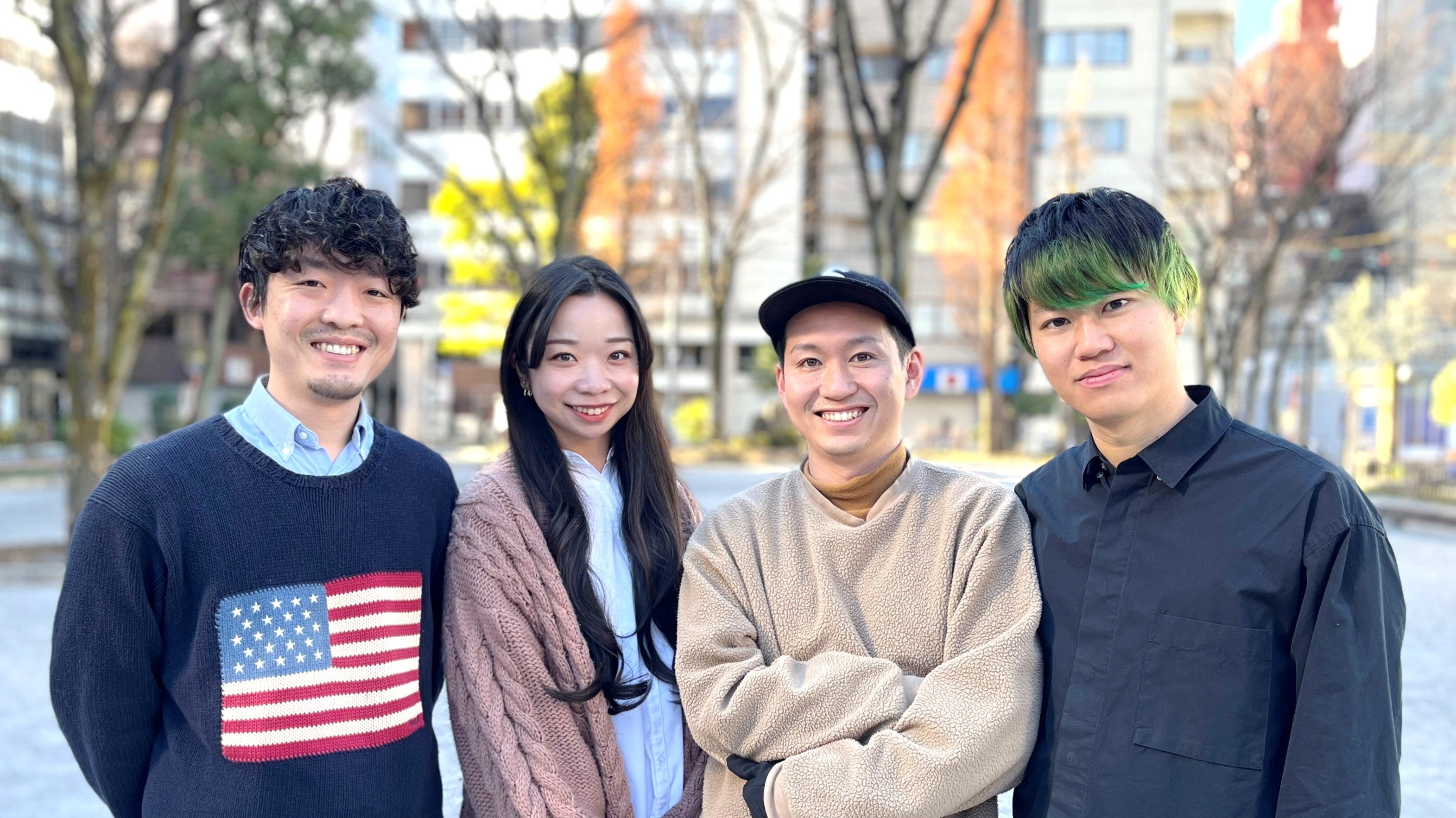 写真左から、まっすーさん、ナナさん、うささん、るーつさん