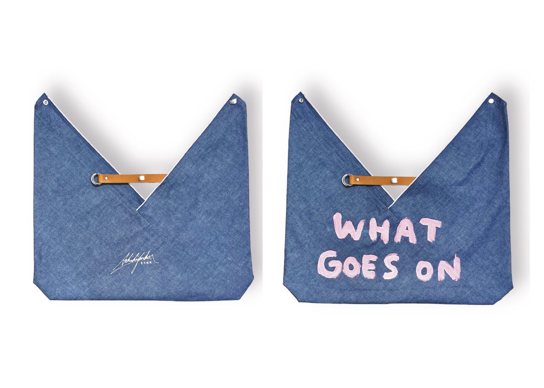 反応染デニムで制作されたAZUMA BAG