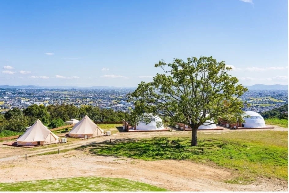 倉敷の景色が一望できる OKAYAMA GLAMPING SORANIA（おかやまグランピングソラニア）